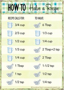 Halve a Recipe